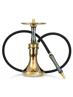 Ocean  Hookah - Kaif Small - Gold Onyx/Gold Chrome