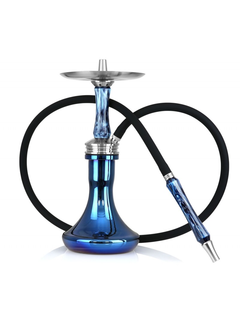 Ocean  Hookah - Kaif Small - Steel Topas/Blue Chrome